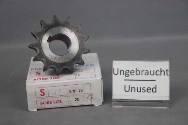 SYSTEM-B 25SB B13 10B Z13 Finished Bore Sprocket 5/8"-13 86x86x35mm Unused OVP