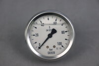 Wika CL. 1.6 stainless steel pressure gauge 0-100 bar EN...