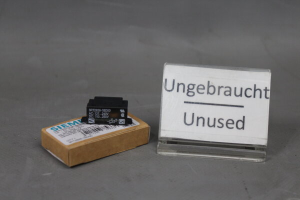 Siemens 3RT2926-1BD00 Surge Suppressor E01 AC=127V...240V  DC=150V...250V Unused OVP