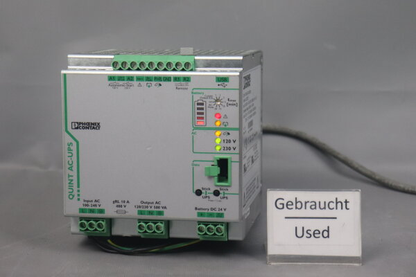 Phoenix Contact QUINT-UPS/1AC/1AC/500VA Netzteil 2320270 100-240V 50/60Hz Used