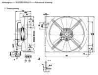 Ebmpapst W4E250-GA04-11 Lüfter 230V 50/60Hz 0,13A 28/40W 1410rpm Used