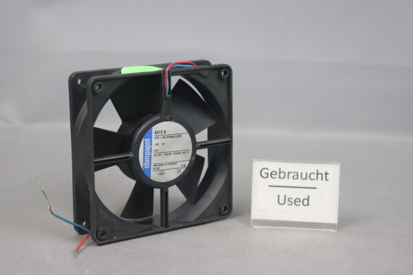 ebmpapst 4312U Axiall&uuml;fter 120x120x32mm 12VDC 420mA 5W Used