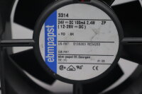 Ebmpapst 3314 Axiallüfter 24VDC (12-28VDC) 100mA...