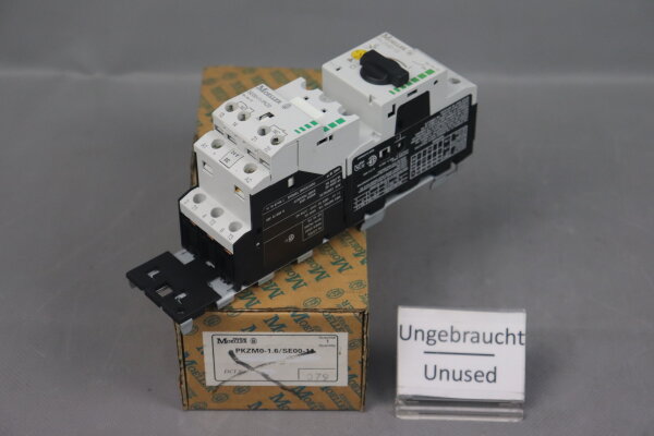 Moeller Kl&ouml;ckner PKZM0-1.6/SE00-11 Kompaktstarter 50/60Hz 230/240VAC Unused OVP