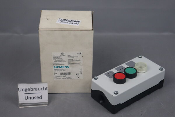 Siemens 3SB1803-8AD Gekapselter Drucktaster 3SB1 803-8AD E:01 Unused OVP