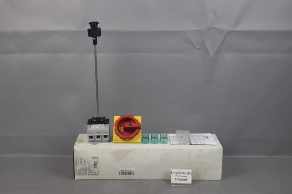 Siemens 3LD2814-0TK53 Haupt-/Not-Aus-Schalter 125A 690V 45kW Unused OVP