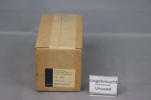 Siemens 3UA62 00-3J &Uuml;berlastrelais 3UA6200-3J 110-135A Sealed