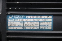 Baumüller DSG 56-S Servomotor Br.24V 261136 4000rpm...