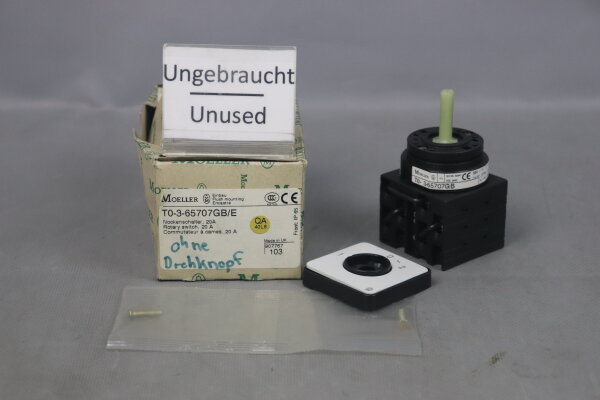 Moeller Kl&ouml;ckner T0-3-65707GB/E Nockenschalter 907767 20A Unused