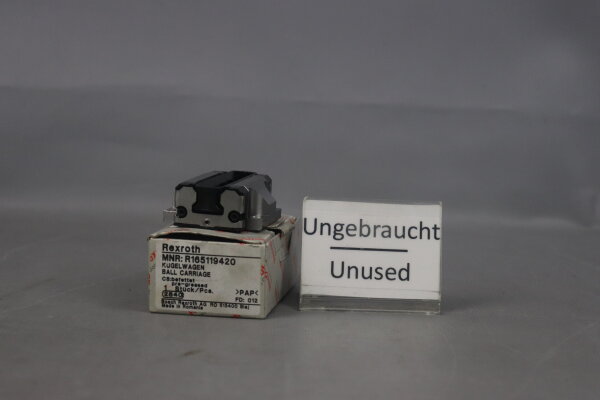 Rexroth R165119420 Kugelwagen pre-greased Unused OVP