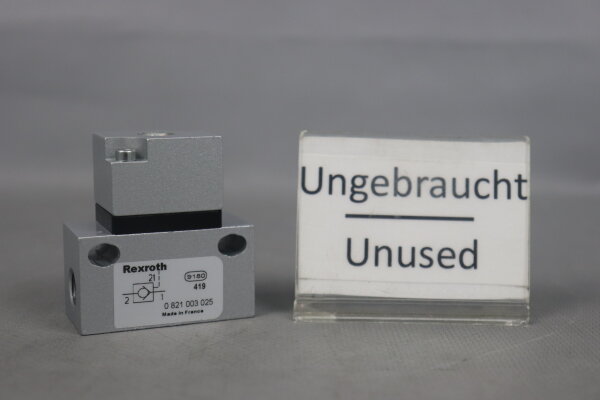 Rexroth 0821003025 R&uuml;ckschlagventil G 1/8" 12 bar Unused