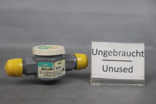 Sporlan SA-14 See-All Feuchtigkeits- &amp; fl&uuml;ssigkeitsanzeige 500psig Unused