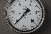 RIEGLER 5077 Manometer 102466 0-10bar Ø100 G1/2 Unused OVP