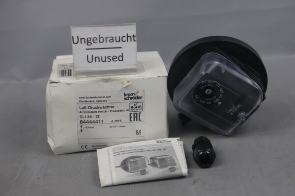 Kromschr&ouml;der DL1.5A-3Z Air Pressure Switch 84444411 50 mbar 250 VAC Unused OVP
