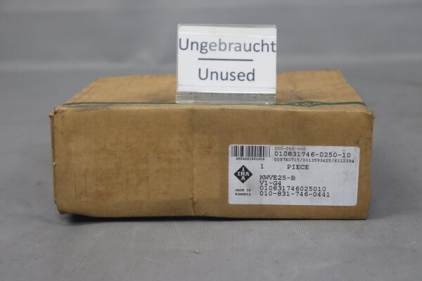 INA KWVE25-B-V1-G4 Runner Block 010831746025010 Unused OVP