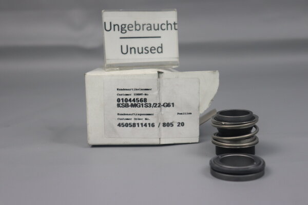 EageBurgmann KSB-MG1S3/22-G61 EMG12/22 Gleitringdichtung 01044568 Unused