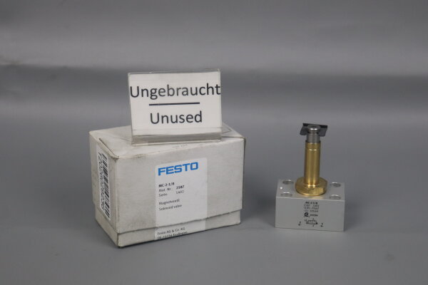 Festo MC-2-1/8 Magnetventil 2187 0,95-7bar 14-105psi G1/8 300l/min Unused OVP