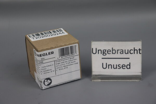 Riegler 101826 Standard pressure gauge G 1/4, 0-10.0 bar, &Oslash; 50, sealed