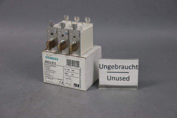 3 St&uuml;ck Siemens 3NA3812 3NA3 812 32A Sicherungseinsatz 500V Unused OVP