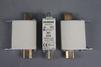 3 St&uuml;ck Siemens 3NA3812 3NA3 812 32A Sicherungseinsatz 500V Unused OVP