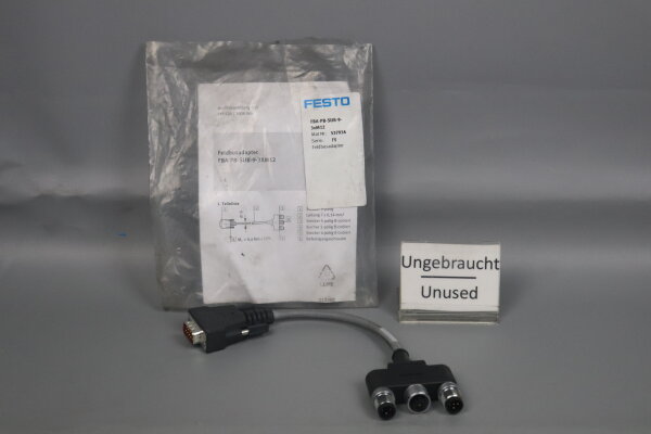 Festo FBA-PB-SUB-9-3xM12 Feldbusadapter 537934 Serie:F5 Unused