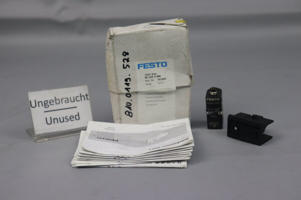 Festo SDE5-D10-NF-Q6E-V-M8 Pressure sensor 567465 0-10bar 15-30VDC Unused OVP