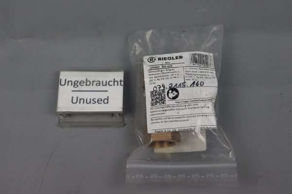 Riegler 60-4/K Dirt strainer105662 Red brass, Rp 3/4, DN 20 Unused OVP