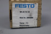 Festo MA-40-16-1/8 Manometer 345395 Unused OVP
