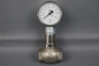 Honsberg TZ1-032GR100 Durchflussmesser 10-100l/min H2O 90°C G1 1/4 16bar Unused