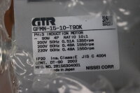 Nissei GTR GFMN-15-10-T90K Servomotor 90W Ratio 10:1 50/60Hz 200/220V Unused