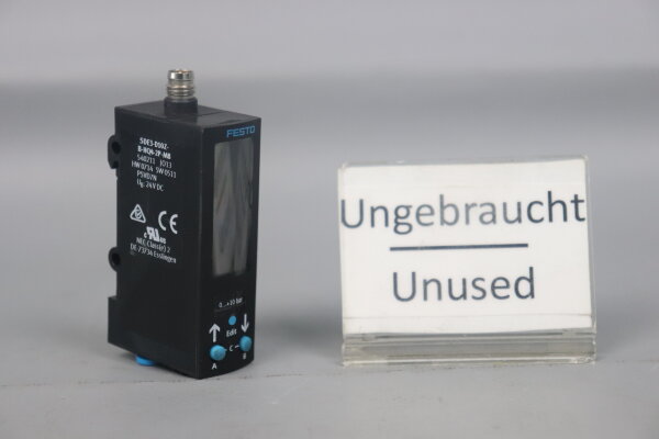 Festo SDE3-D10Z-B-HQ4-2P-M8 Pressure Sensor 540211 24 VDC Unused