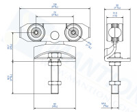 MANTION 9242S Hanger with bent plate 200kg Unused OVP