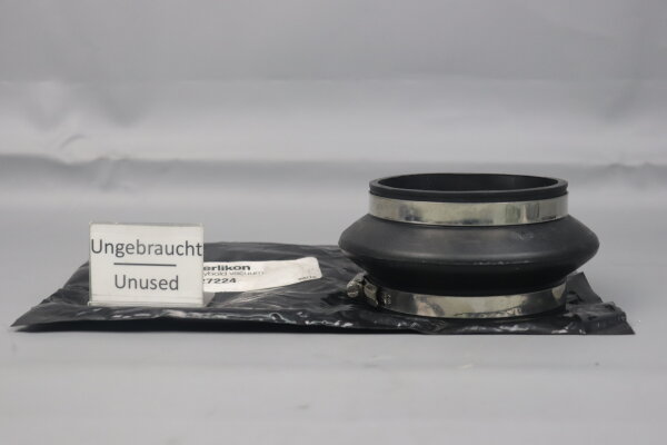 Leybold ZLH 27224 CR compensating element with cast-in support ring DN 63 ISO-K Unused