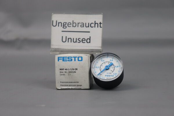 Festo MAP-40-1-1/8-EN Präzisionsmanometer 161126 Unused OVP