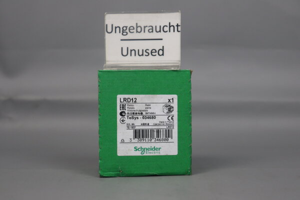 Schneider Electric LRD12 Motorschutzrelais 5.5-8A 034680 Sealed