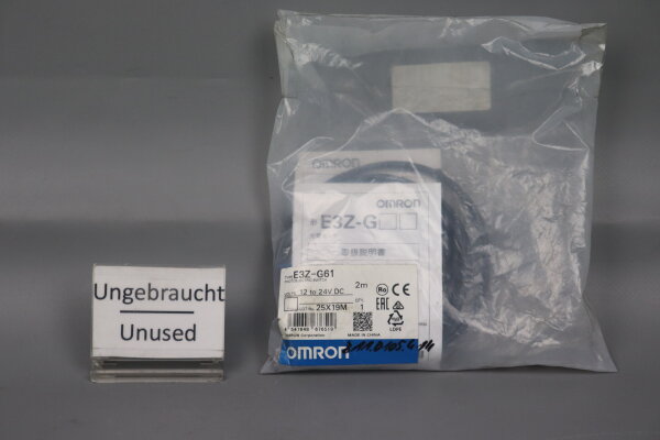 OMRON E3Z-G61 Photoelectric Slot Sensor, 2m, 12-24V DC Unused OVP