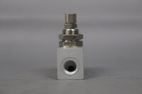 Riegler 103810 Drosselventil in Blockform, Alu eloxiert, G 1/8 PN max. 10 bar Unused OVP