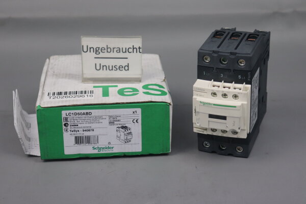 Schneider Electric LC1D50ABD 3 pol. mit Everlink Klemme 940878 Unused OVP