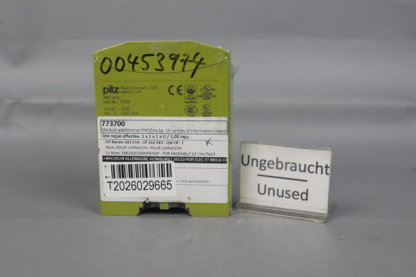 Pilz PNOZmc1p Relay Output Module 16 Outputs 773700  24VDC 0,5A Sealed
