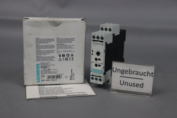 Siemens 3RP1505-1BQ30 Time Relay 0,05s-100h 100-127VAC Unused OVP