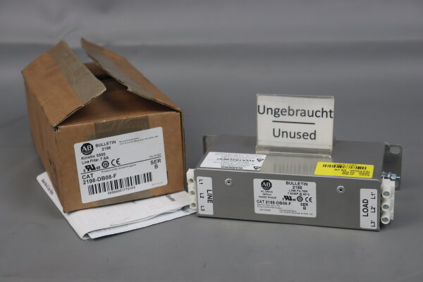 Allen Bradley 2198-DB08-F Ser.B Kinetix 5500 Line Filter 7.5A Unused OVP