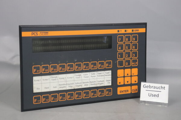 Lauer PCS 200 Bedienkonsole + PCS 802-EEPROM Memory Pack 19-33VDC 8VA Defekt