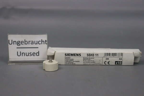 Siemens 5SH3 11 Passschrauben 5SH311 DII 4A 10 St&uuml;cke Unused OVP