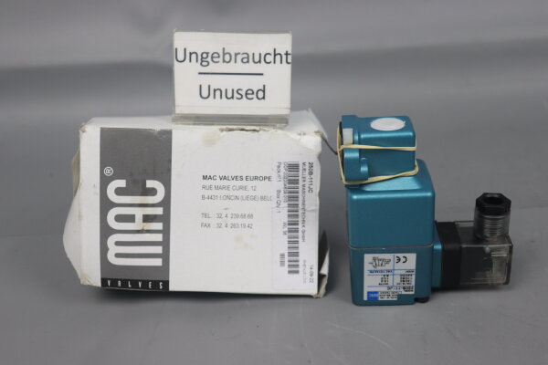 MAC 250B-111JC Solenoid valve Unused