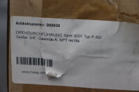 Haag+Zeissler Drehdurchführung Ser.990030 Typ P-ND Unused