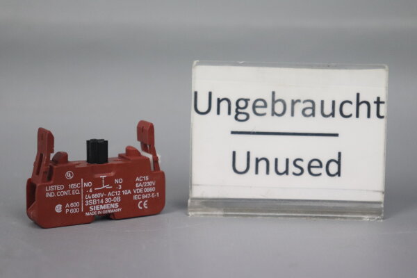 Siemens 3SB1430-0B Schaltelement 660V 10A Unused