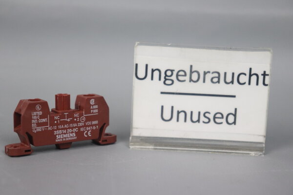 Siemens 3SB1420-0C Schaltelement 660V 10A Unused