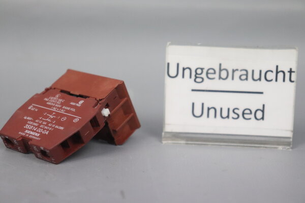 Siemens 3SB1400-0A Schaltelement mit Halterung 1 NC + 1 NO 660V 10A Unused
