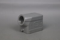 4xHarting Han 6B-gs-16 Tüllengehäuse 09300061441 grau Unused