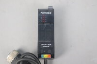 Keyence CZ-V21AP Fiber Optic Sensor with Connector 24 VDC Used